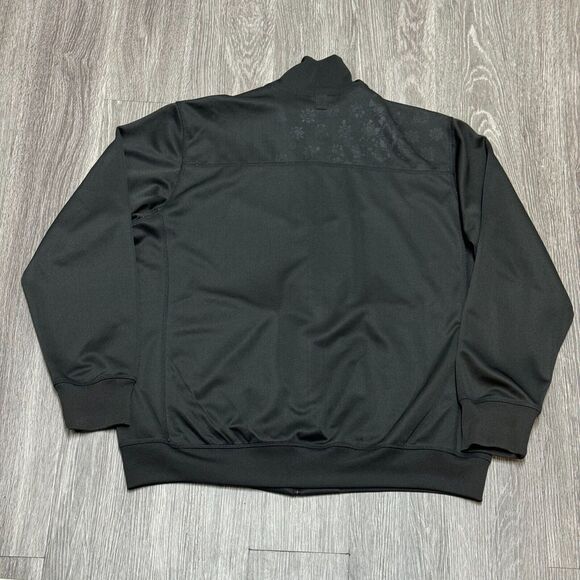 Vintage‎ Anchor Blue Track Jacket Mens Extra Large Black Full Zip Embroidered - Picture 2 of 9